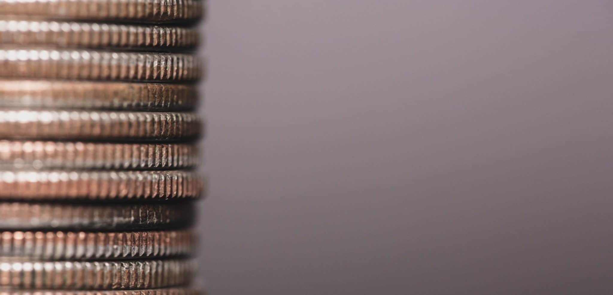 Une pile de pièce symbolisant le financement